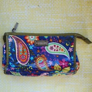 Habaki Navy Paisley Cosmetic Pouch
